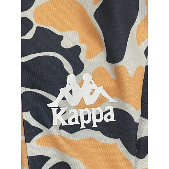 Kappa Authentic Palissa Leggings Grey/Orange All Over Print Size Medium NWT - Picture 5 of 6